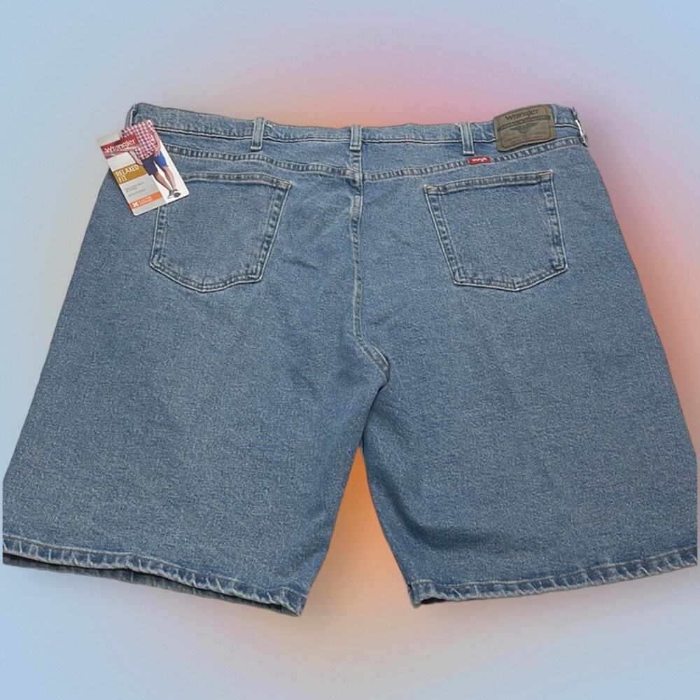 WRANGLER Men’s 44 Relaxed Fit Blue Jean Shorts - Picture 2 of 4